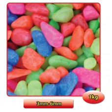 NIROX NEON MIXED 1kg - SMOOTH SMALL 3mm-6mm 1kg/pkt, 20pkts/outer