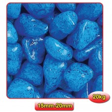 SKY BLUE 20kgs - SMOOTH EXTRA LARGE 15mm-20mm 20kgs/bag.