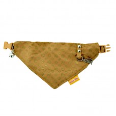 DOG TRIANGLE SCARF (GOLD DOG) 13mmx21cm-31cm YELLOW - FOR SMALL DOG 240pcs/outer