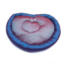 HEART SHAPE PET BED - BLUE. SIZE : S/49cmDIA 20pcs/outer
