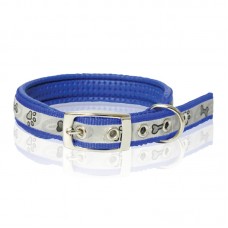 PU PADDED COLLAR 20mm X 20" - BLUE Loose packing 