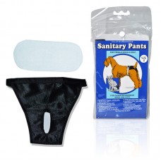 SANITARY PANTIES FOR DOG w/DISPOSABLE PADS - size:4 50-59cmL