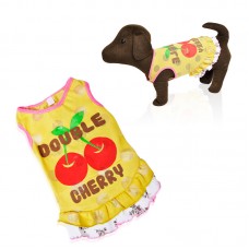DOG DRESS - BROWN & DOUBLE CHERRY SIZE : 8 1pc/pack, loose packing 