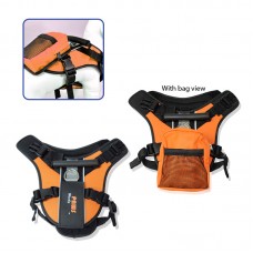 TRAVEL HARNESS WITH PK POCKET - S ORANGE 25pcs/outer