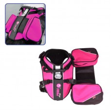 TRAVEL HARNESS WITH PK POCKET - M PINK 25pcs/outer