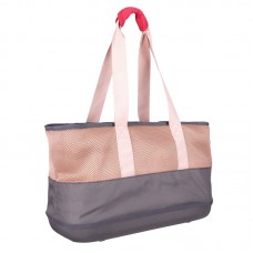 IBIYAYA NEW PET FASHION TOTE - GREY 48cmLx20cmWx27cmH Max loading:9kg  1pc/pkt, 10pcs/outer