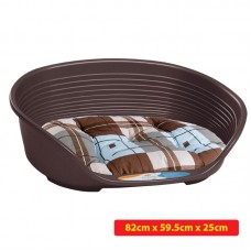 FERPLAST SIESTA DELUXE 8 W/CUSHION BROWN 82cmx59.5cmx25cm Loose packing