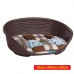 FERPLAST SIESTA DELUXE 8 W/CUSHION BROWN 82cmx59.5cmx25cm Loose packing 