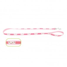 NYLON DOG LEAD 20mm x 48" - FAIRY PINK loose packing