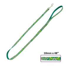 LEAD ZIG ZAG REFLECTIVE 10mm X 48"-GREEN/BROWN Loose packing 