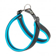 FERPLAST HARNESS AGILA FLUO 4 - BLUE 20mm min:44cm max:52cm 2pcs/pkt, loose packing  