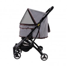 IBIYAYA SPEEDY FOLD PET BUGGY-GRAY JEANS Cabin:55cmLx32cmWx53cmH Stroller:75cmLx48cmWx100cmH 