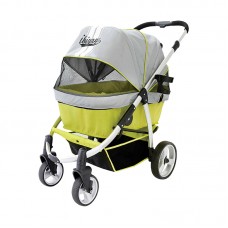 IBIYAYA ELEGANT RETRO I GREEN Cabin size:62cmLx32cmWx60cmH Stroller size:95cmLx59cmWx96-104cmH