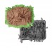 DOGLEMI PET SNUFFLE MAT 44x32cm-GREEN, GREY 1pc/pkt  