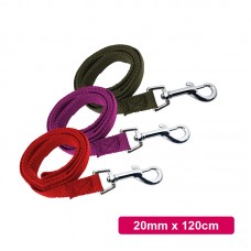 DOGLEMI NYLON DOG LEASH 20mm x 120cm - RED, PURPLE, GREEN 1pc/pkt 