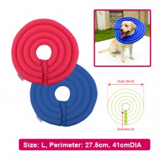 DOGLEMI PET COLLAR PROTECTOR SIZE:L - BLUE, ROSE RED 1pc/pkt 