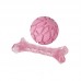 FOFOS MILK BONE & BALL PINK (D08518) 6pcs/inner, 24pcs/outer  