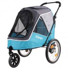 IBIYAYA HAPPY PET TRAILER/JOGGER 2.0- BLUE carriage:69cmLx44cmWx62cmH 1pc/outer