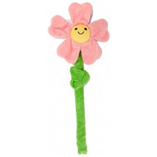 FOFOS PINK FLOWER CRINKLE ROPE DOG TOY (DCF18654) 3pcs/inner, 48pcs/outer 