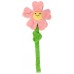 FOFOS PINK FLOWER CRINKLE ROPE DOG TOY (DCF18654) 3pcs/inner, 48pcs/outer 