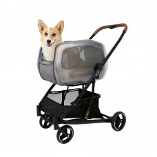 IBIYAYA NEORIDER MULTI-PURPOSE DETACHABLE PET STROLLER - SILVER MIST 1pc/outer 