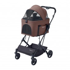 IBIYAYA ESSENTIAL - TRAVOIS TRI-FOLD PET TRAVEL SYSTEM XL - EARTHY BROWN 1pc/outer
