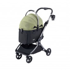 IBIYAYA LYTE 3-IN-1 DETACHABLE PET STROLLER MEDIUM - PICKLE GREEN 1pc/outer 