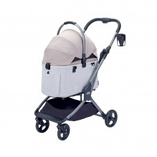 IBIYAYA LYTE 3-IN-1 DETACHABLE PET STROLLER MEDIUM - DUSTY APRICOT 1pc/outer 