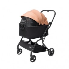 IBIYAYA HUE-GO DETACHABLE PET STROLLER & CAPSULE - BRICK RED 1pc/outer 