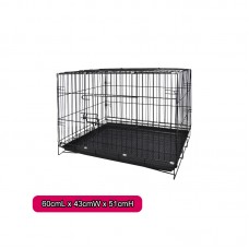 PEPETS - DOG CAGE 60cmLx43cmWx51cmH - BLACK 1pc/outer