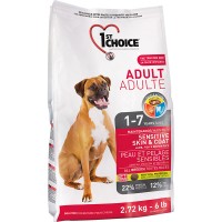 1ST CHOICE ADULT MAINTENANCE SENSITIVE SKIN & COAT 2.72kg 4bags/outer