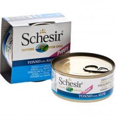 SCHESIR PUPPY TUNA w/ALOE 150g  (688) 10tins/tray, 4trays/outer 