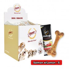 GNAWLERS WISEBONES SALMON w/LEMON - SMALL 36pcs/box, 3boxes/outer 