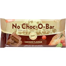 GNAWLERS NO CHOC-O-BAR CHICKEN FLAVOUR 80g/bag 24pcs/display, 4boxes/outer 