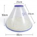 DOGLEMI TRANSPARENT CONE HOUSE w/REMOVABLE CUSHION -WHITE, PURPLE 1pc/pkt  