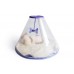 DOGLEMI TRANSPARENT CONE HOUSE w/REMOVABLE CUSHION -WHITE, PURPLE 1pc/pkt  