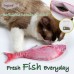 DOGLEMI REFILLING CATNIP CAT TOYS FISH 10x27cm - PINK   