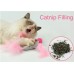 DOGLEMI CATNIP TOYS FOR CAT KITTY FISH SHAPE INTERACTIVE FRENCY SIZE :22cmx22cm -PINK,GREEN 1pc/pkt 