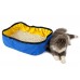 DOGLEMI PORTABLE OUTDOOR LITTER BOX 46x35x14cm - BLUE 1pc/pkt 