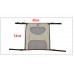 DOGLEMI PET SEAT BARRIER 54x49cm - BLACK, GREY, BEIGE Loose packing 