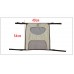 DOGLEMI PET SEAT BARRIER 54x49cm - BLACK, GREY, BEIGE Loose packing 
