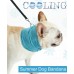 DOGLEMI INSTANT COOLING PET BANDANA COOLING TOWEL WRAP SIZE:S -BLUE 1pc/pkt 