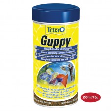 TETRA GUPPY FLAKES 250ML/75g 6pcs/shrink pack, 108pcs/outer