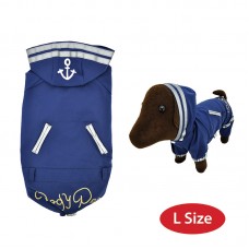 DP PET RAINCOAT NAVY - L 1pc/pkt 