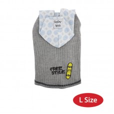 DP PET CLOTHES GREY - L 1pc/pkt 