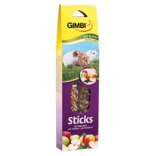 GIMBI STICKS FOR RODENTS WITH APPLE x2 10pcs/outer