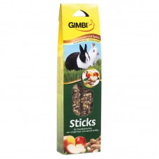 GIMBI STICKS FOR RABBITS WITH PEANUT + APPLE x2 10pcs/outer 