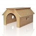 RABBIT WOOD HIDE AWAY - FLAT  ROOF 15"L X 9"W X 9"H Loose packing 