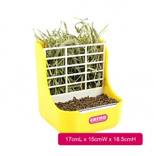 CARNO RABBIT 2 IN 1 FEEDING BOX 17cmLx15cmWx18.5cmH-BLUE, PINK, YELLOW, GREEN 36pcs/outer 