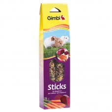 GIMBI STICKS FOR RODENTS WITH CARROTS AND BEETROOT x2/110g 10pcs/outer